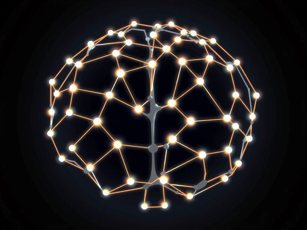 Abstract glowing brain connected to a network, representing intellectual property.